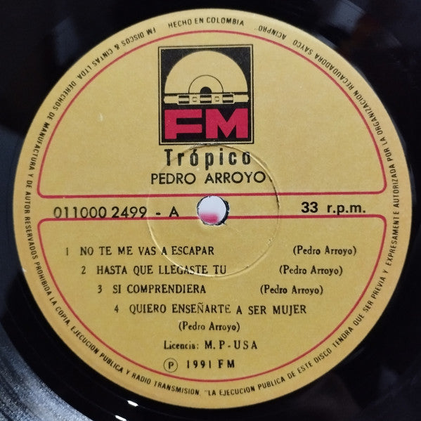 Pedro Arroyo : Tropico  (LP, Album)