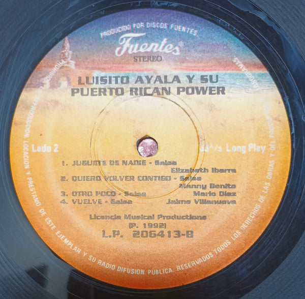Luisito Ayala Y Su Puerto Rican Power : Con Todo El Power (LP, Album)