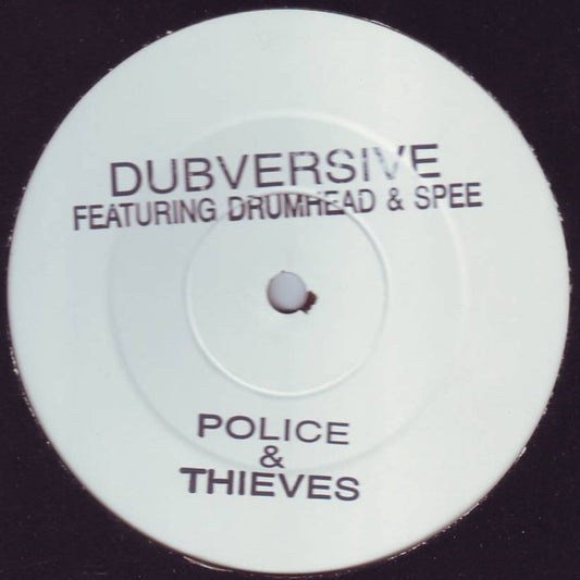 Dubversive : Police & Thieves (12", Single, Promo, W/Lbl, Sta)
