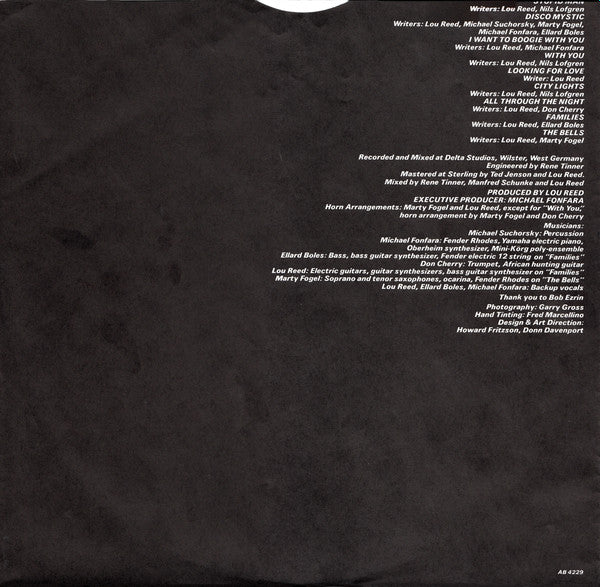 Lou Reed : The Bells (LP, Album, Pit)