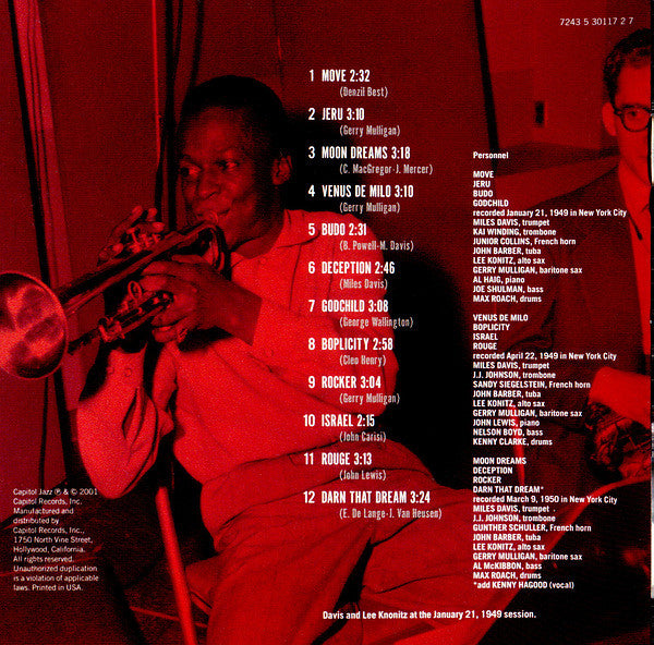 Miles Davis : Birth Of The Cool (CD, Comp, RE, RM)