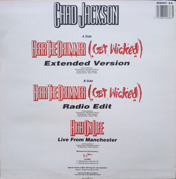 Chad Jackson : Hear The Drummer (Get Wicked) (12")