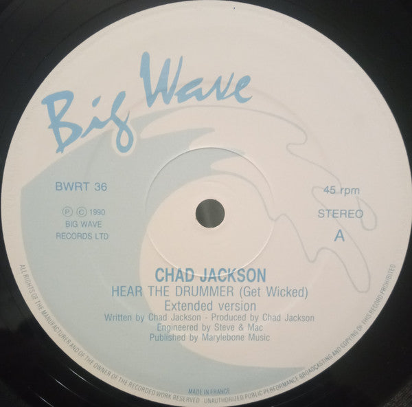 Chad Jackson : Hear The Drummer (Get Wicked) (12")