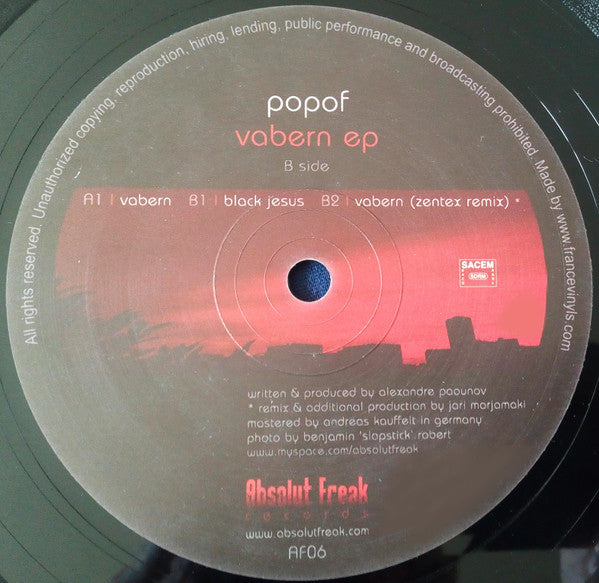 Popof : Vabern EP (12", EP)