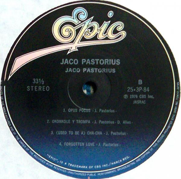 Jaco Pastorius : Jaco Pastorius (LP, Album, RE)