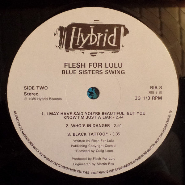 Flesh For Lulu : Blue Sisters Swing (12", EP)