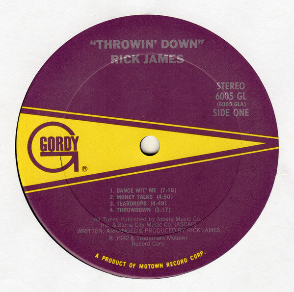 Rick James : Throwin' Down (LP, Album, Club, CRC)