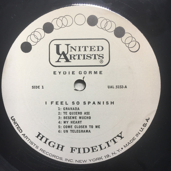 Eydie Gormé : I Feel So Spanish (LP, Mono, Promo)