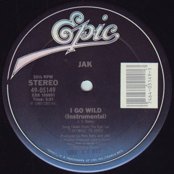 Jak (5) : I Go Wild (12", Single)
