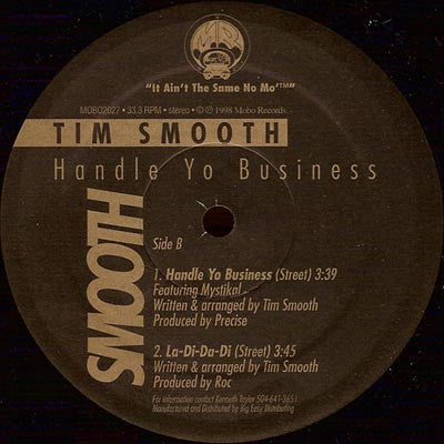 Tim Smooth - Handle Yo Business vinyl record, 12" (Mint (M)) | Lulo Records