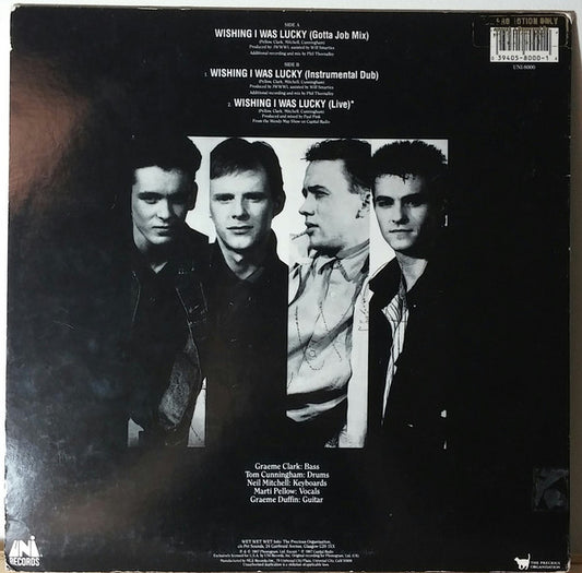 Wet Wet Wet - Wishing I Was Lucky vinyl record, 12" (Very Good Plus (VG+)) | Lulo Records