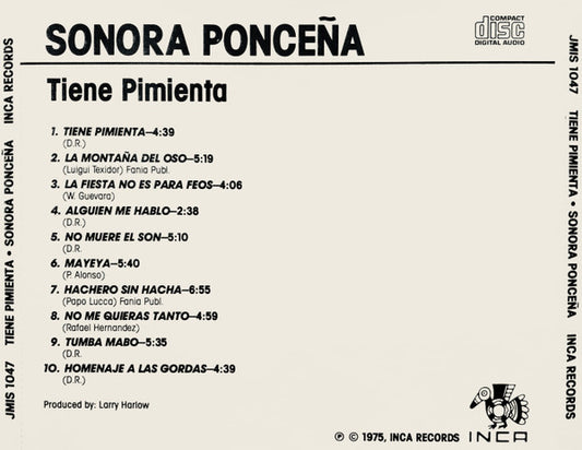 La Sonora Ponceña - Tiene Pimienta vinyl record, CD (Near Mint (NM or M-)) | Lulo Records