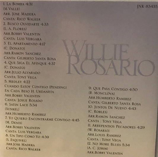 Willie Rosario : Back To The Future (CD, Album)