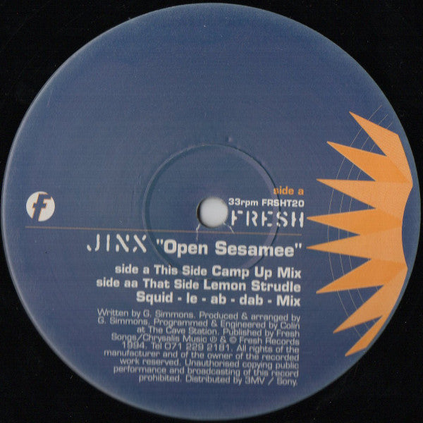 Jinx (2) : Open Sesamee (12")