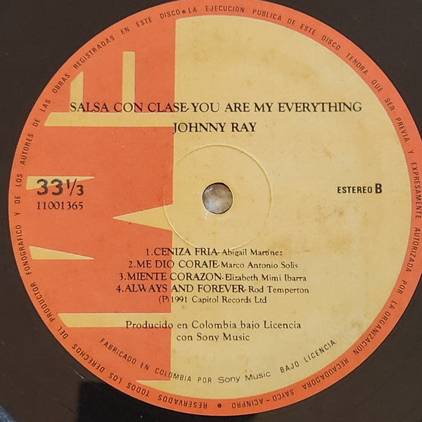 Johnny Ray Y Salsa Con Clase : You Are My Everything (LP, Album)