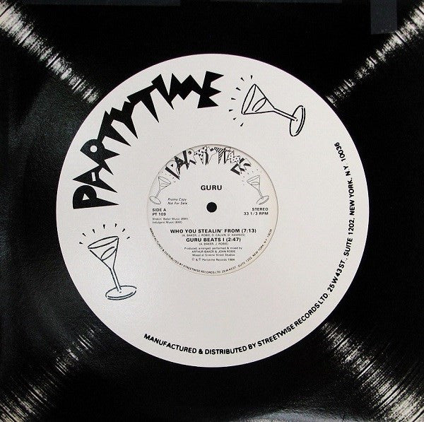 Guru (2) : Who You Stealin' From (12", Promo)