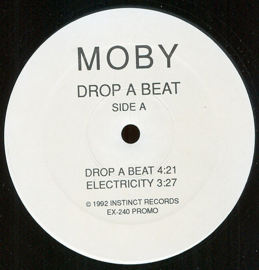Moby : Drop A Beat (12", Promo)