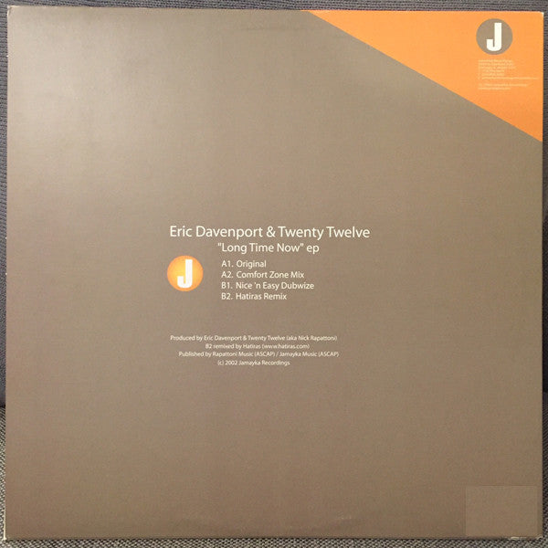 Eric Davenport & Twenty Twelve : "Long Time Now" EP (12", EP)
