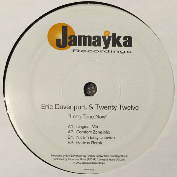 Eric Davenport & Twenty Twelve : "Long Time Now" EP (12", EP)