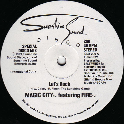 Magic City (2) Featuring Fire (5) : Let's Rock (12", Promo)