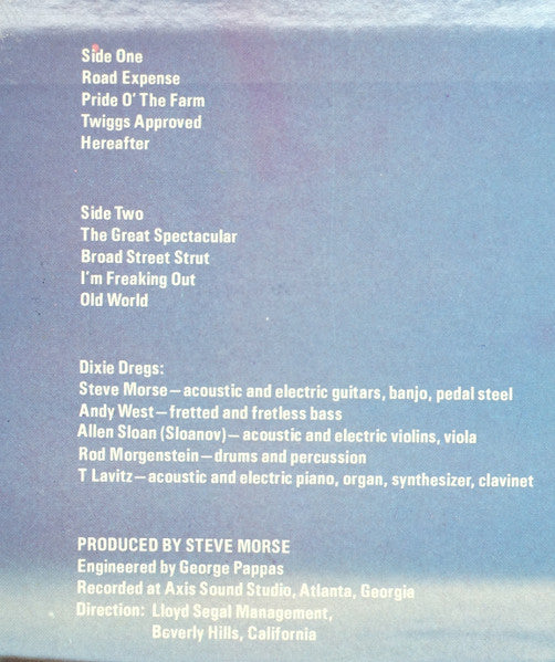 Dixie Dregs : Dregs Of The Earth (LP, Album)