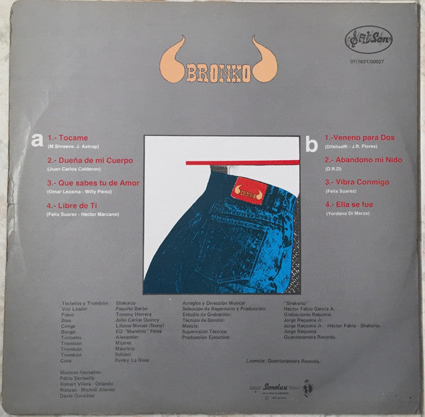 Orquesta Bronko : Bronko (LP, Album)