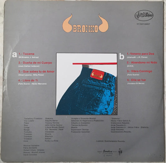 Orquesta Bronko : Bronko (LP, Album)