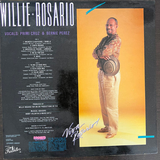 Willie Rosario : ¡Viva Rosario! (LP, Album)