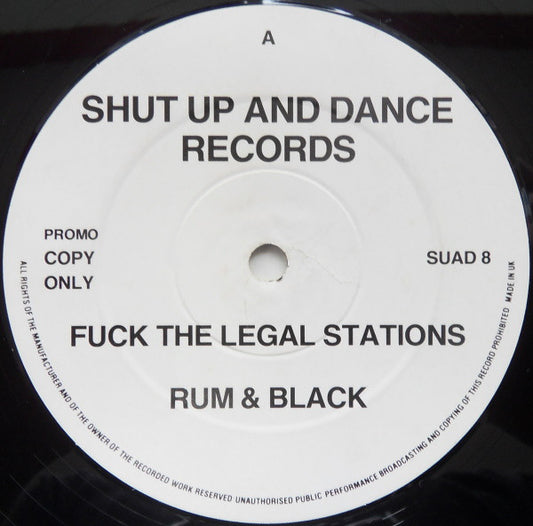 Rum & Black : Fuck The Legal Stations (12", Promo)