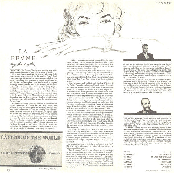 Franck Pourcel And His French Strings : Les Baxter’s La Femme (LP, Album, Mono)