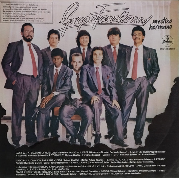 Grupo Farallones : Mestizo Hermano (LP, Album)