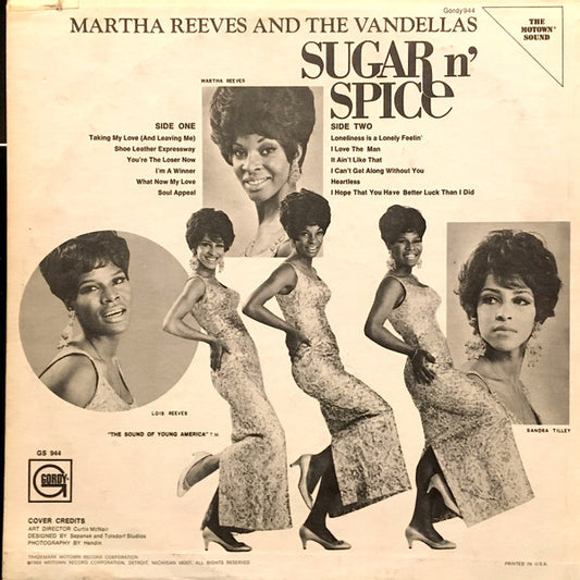 Martha Reeves & The Vandellas - Sugar 'n' Spice vinyl record, LP (Near Mint (NM or M-)) | Lulo Records