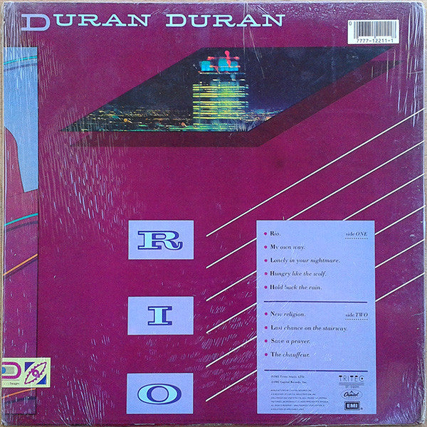 Duran Duran : Rio (LP, Album, Club, Car)