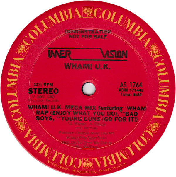 Wham! U.K.* : Wham! U.K. Mega Mix (12", Promo)