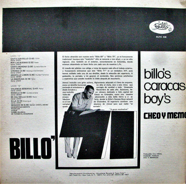 Billo's Caracas Boys : Billo’ 71 (LP, Album)