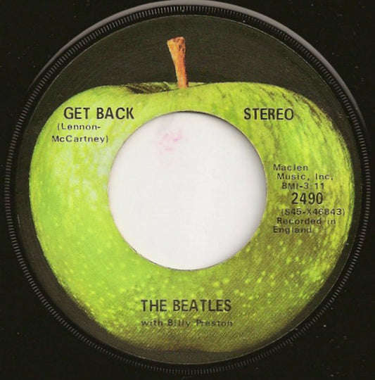 The Beatles With Billy Preston : Get Back (7", Single, Los)