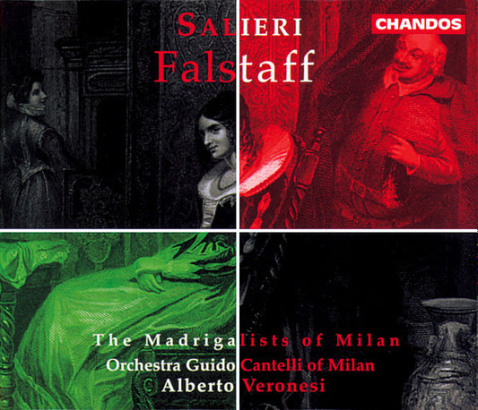 Antonio Salieri - The Madrigalists of Milan, Ensemble Orchestra Sinfonica Guido Cantelli, Alberto Veronesi : Falstaff (2xCD, Album + Box, Sli)
