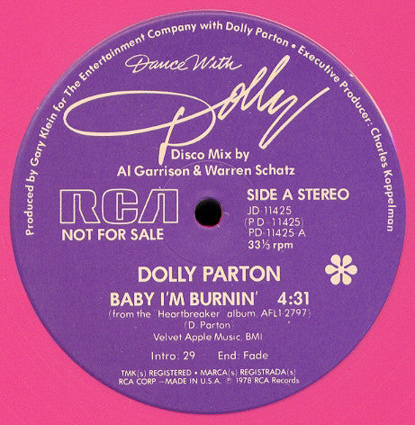 Dolly Parton : Dance With Dolly (12", Promo, Pin)