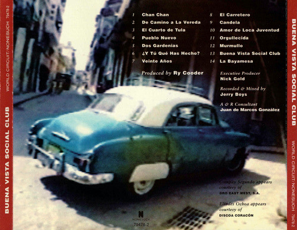 Buena Vista Social Club : Buena Vista Social Club (CD, Album, RE)