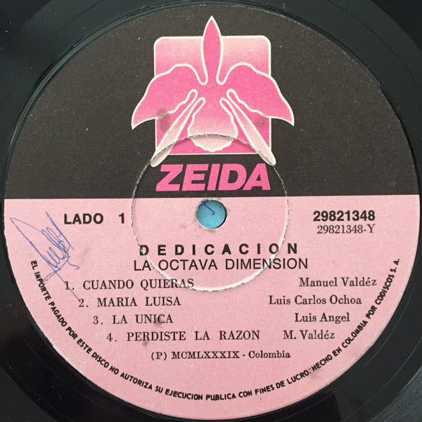 La Octava Dimension : Dedicación (LP, Album)