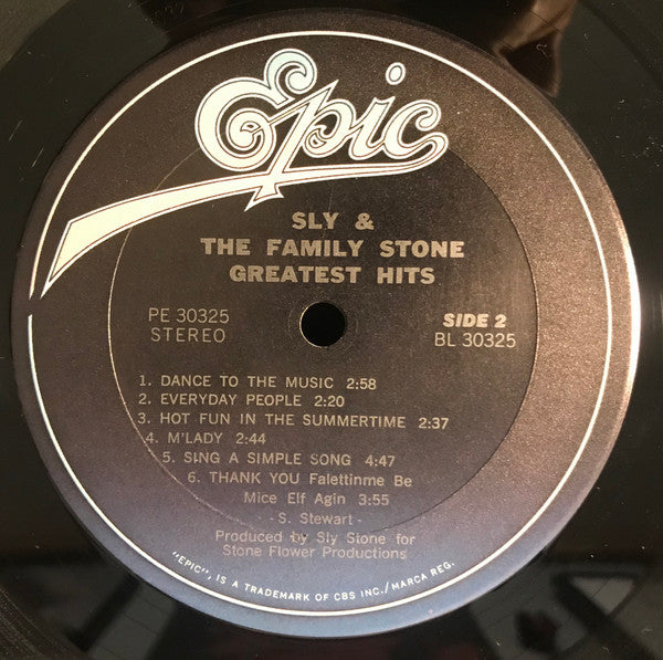 Sly & The Family Stone : Greatest Hits (LP, Comp, RE, Gat)