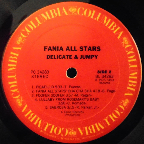 Fania All Stars : Delicate And Jumpy (LP, Album)