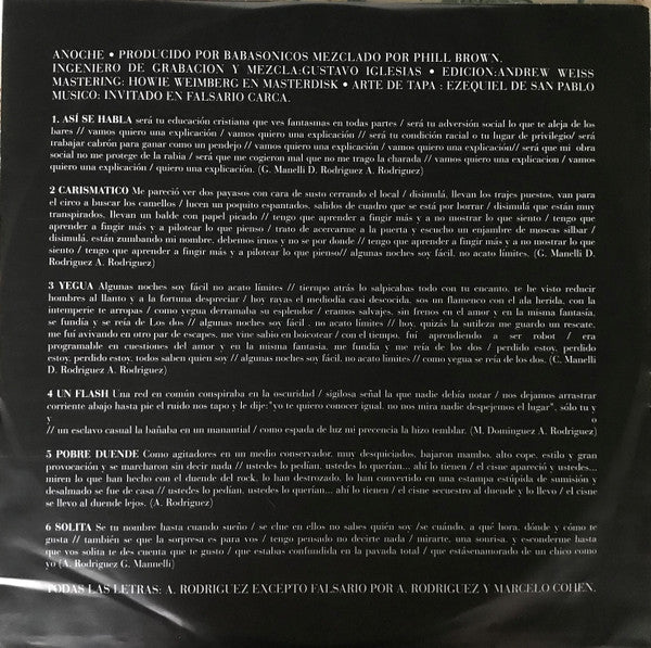Babasonicos : Anoche (LP, Album, Gat)