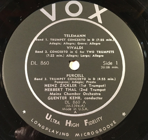 Heinz Zickler & Herbert Thal : The Baroque Trumpet (LP)