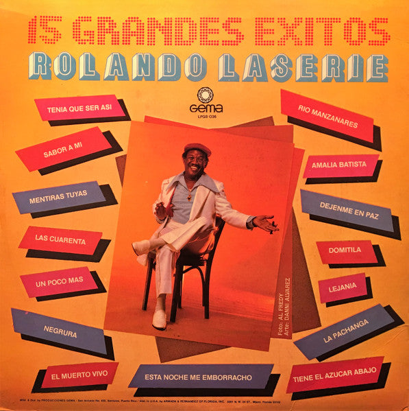 Rolando La Serie : 15 Grandes Exitos (LP, Album, Comp)