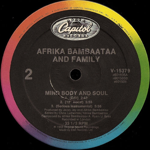 Afrika Bambaataa & Family - Reckless vinyl record, 12" (Near Mint (NM or M-)) | Lulo Records