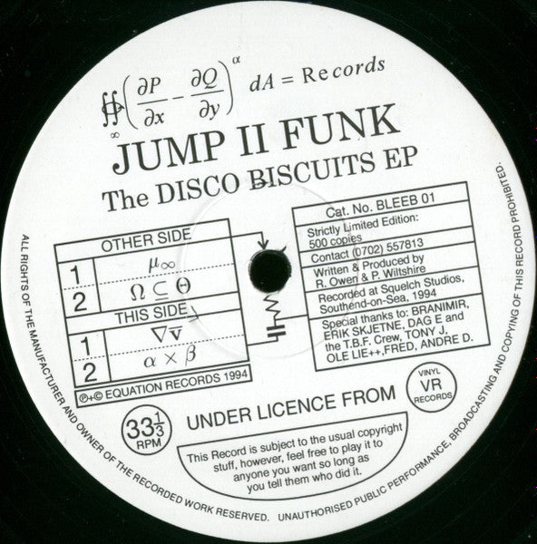 Jump II Funk : The Disco Biscuits EP (12", EP, Ltd, Num)