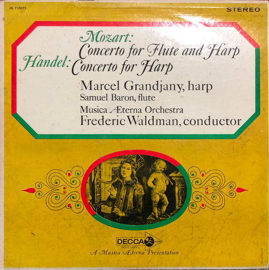 Wolfgang Amadeus Mozart, Georg Friedrich Händel - Marcel Grandjany : Mozart And Handel: Harp Concertos (LP, Album)