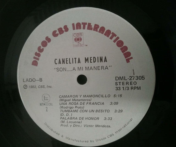 Canelita* : Son...A Mi Manera (LP, Album)
