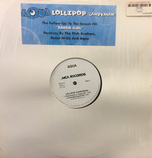 Aqua : Lollipop (Candyman) (12", Single)
